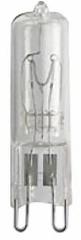 GE Edison Series 16755 Halogen Bulb, 40 W, G9 Lamp Base, T4 Lamp, White Light, 480 Lumens, 2750 K Color Temp
